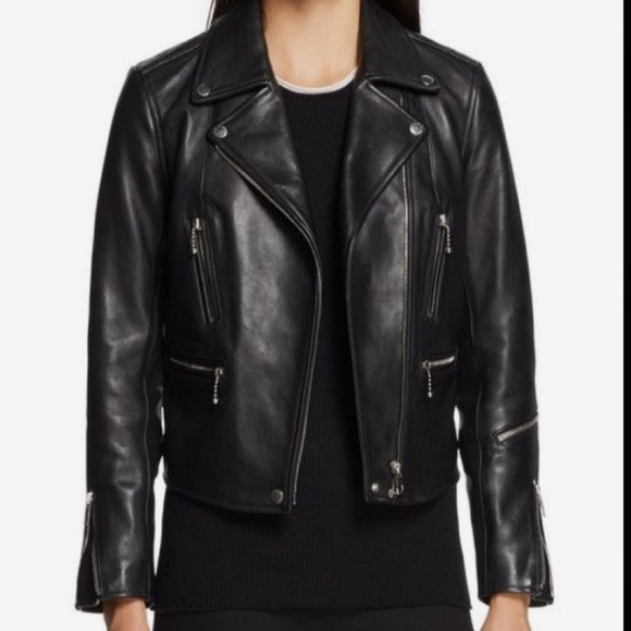 Rag & Bone Arrow Goat Leather Moto Jacket - Picture 3 of 10